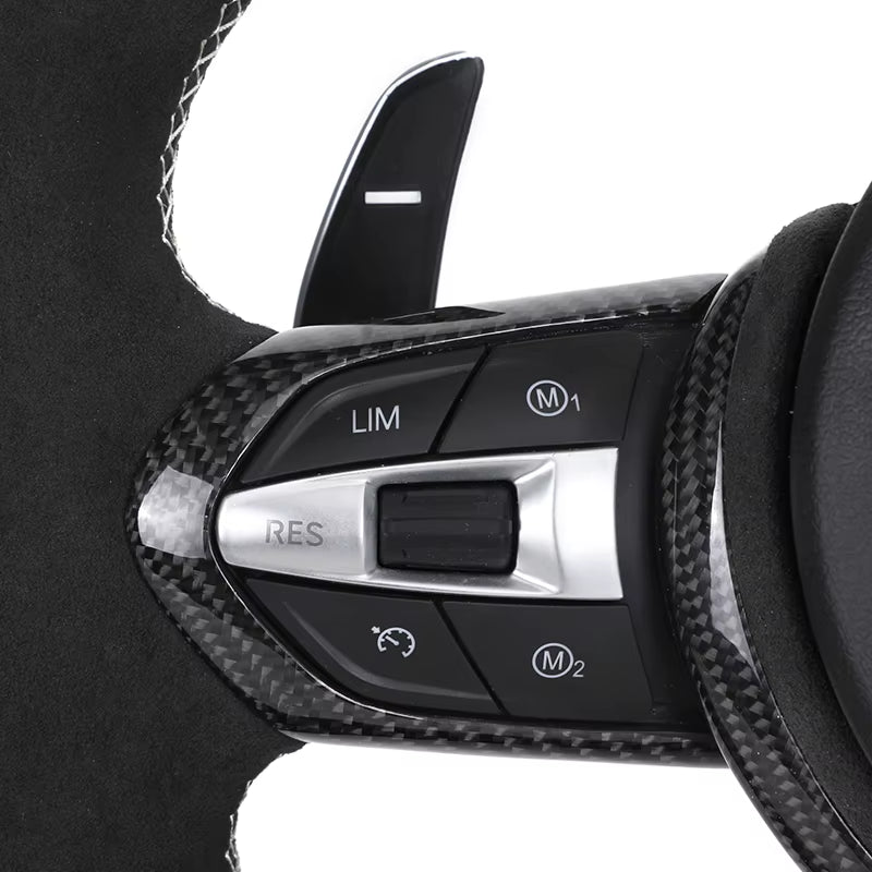 Carbon Trim Full Alcantara M Performance Steering Wheel for BMW F Series 