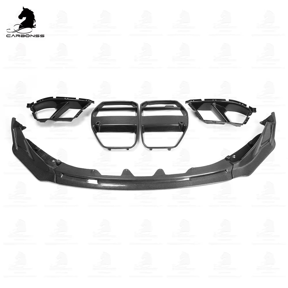 Carbon Fiber Front Body Kit (Grille,Lip) For BMW G8X